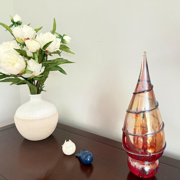 Large Vintage Murano Glass Millefiori Glass Christmas Tree - Picture 1 of 10